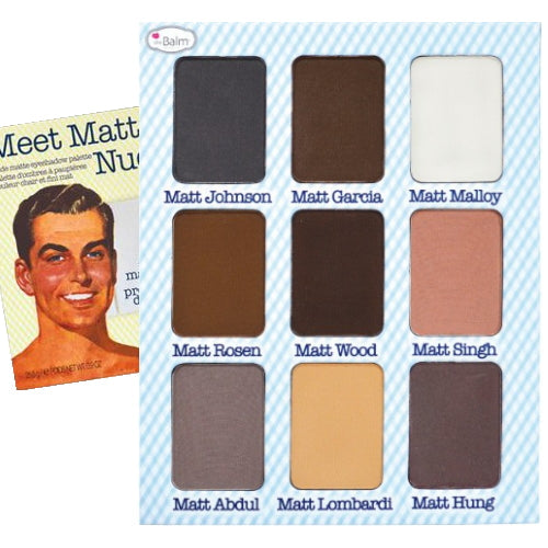 theBalm Meet Matt(e) Nude Eyeshadow Palette - 9 Shades - Free Shipping