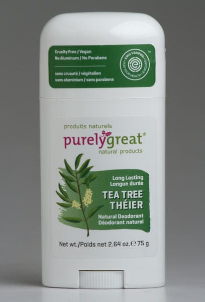 Tea Tree Stick Natural Deodorant – Aluminum-Free, Vegan, Long-Lasting Odor Protection, EWG Verified
