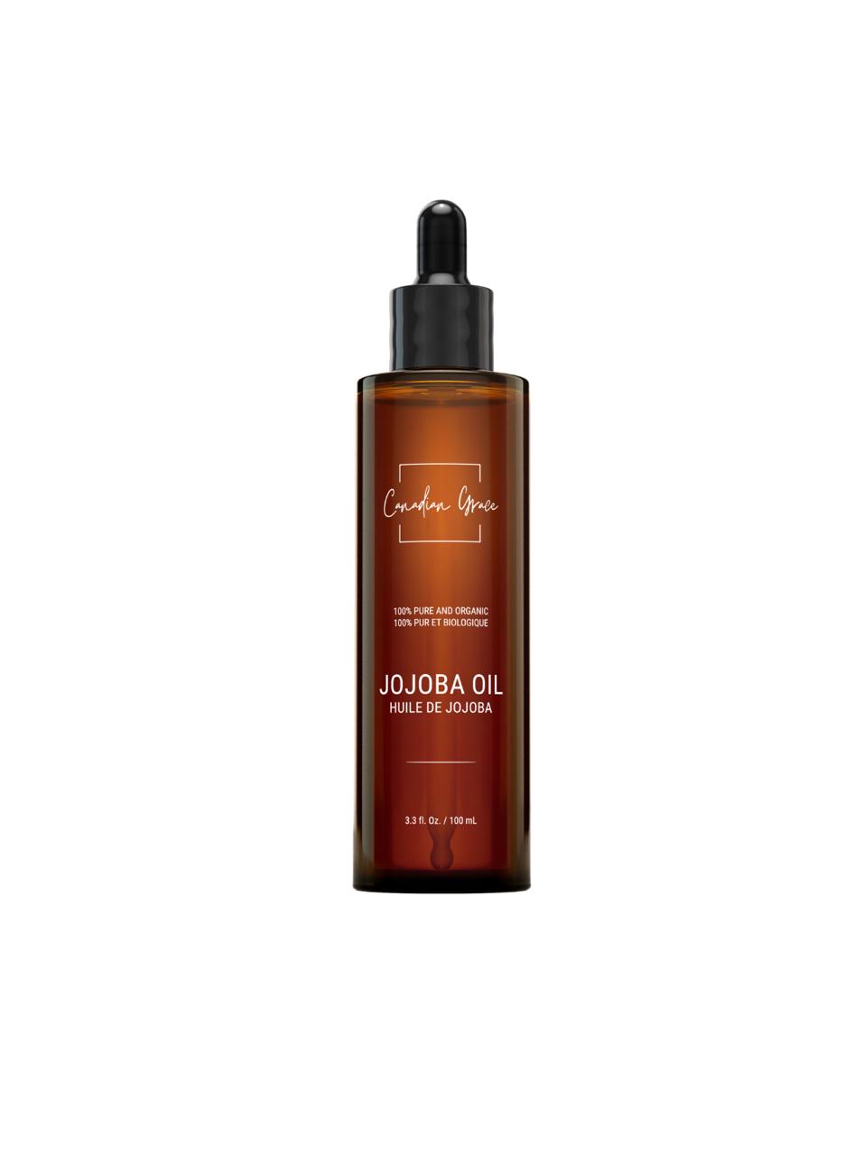 Canadian Grace 100% Organic Jojoba Oil – Cold-Pressed, Pure & Premium for Skin Hydration & Healthier, Fuller-Looking Hair