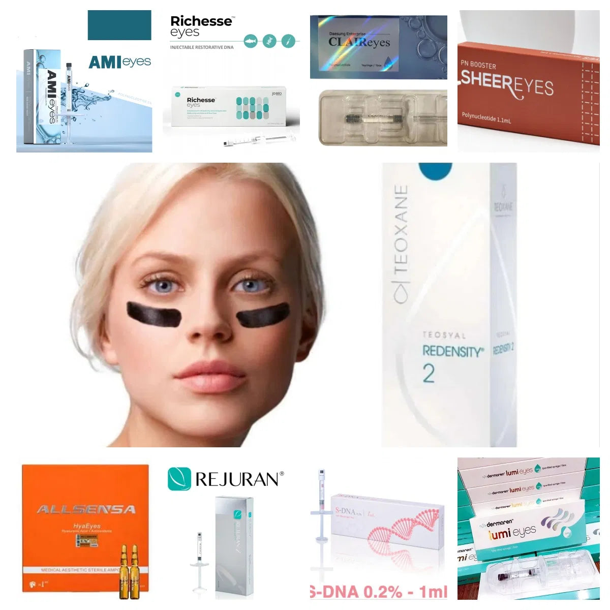 Wholesale Price PN Booster Sheer Eyes Polynucleotide Dark Circle & Eye Bag Treatment for Under-Eye Wrinkles – Richesse, Lumi, Ami Eyes