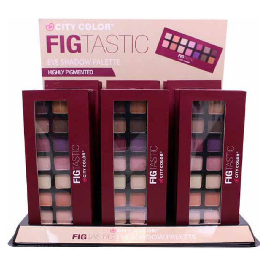 CITY COLOR Figtastic Palette - 14 Shades Display Case Set 24 Pieces - Free Shipping