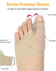 Bunion Corrector Night Time Bunion Splints Bunion Relief Protector Sleeves Kit For Bending Toe Overlapping Toe Hallux Valgus