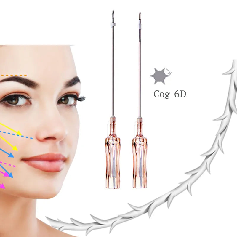 Long Effect Anti-Aging PCL Cog 6D Lifting Thread – Advanced Non-Surgical Facial Lifting & Collagen Stimulation