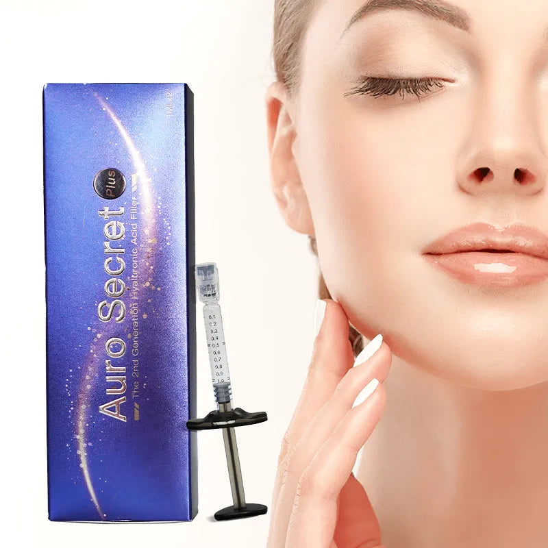 Upgraded 1ml Face & Lip Cross-Linked Hyaluronic Acid Filler – Enhanced Stability & Hydration