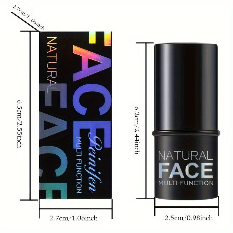 Natural Face Multi-Function Blush Stick, Creamy Texture, Long-Lasting, Easy Blend, 5 Shades Available, Portable Makeup For Cheeks & Lips