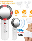 Ultrasonic Body Shaping Machine 3 in 1 Multifunctional EMS Infrared Massager Fat Remover For Belly Waist Leg Arm Skincare