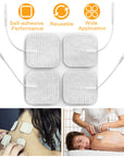 4Pcs Reusable Self Adhesive Replacement Electrode Pads For TENS/EMS Unit Muscle Relieve Electrode Pads