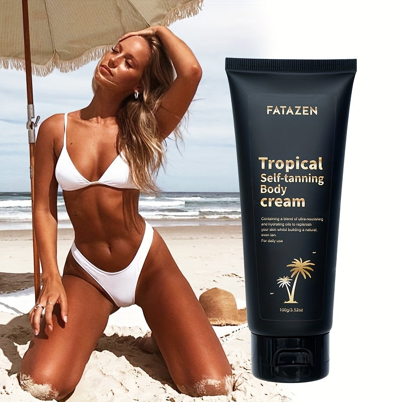 Instant Dark Tanning Lotion - Natural Self Tanner for Streak-Free Medium Dark Gradual Tan on Body