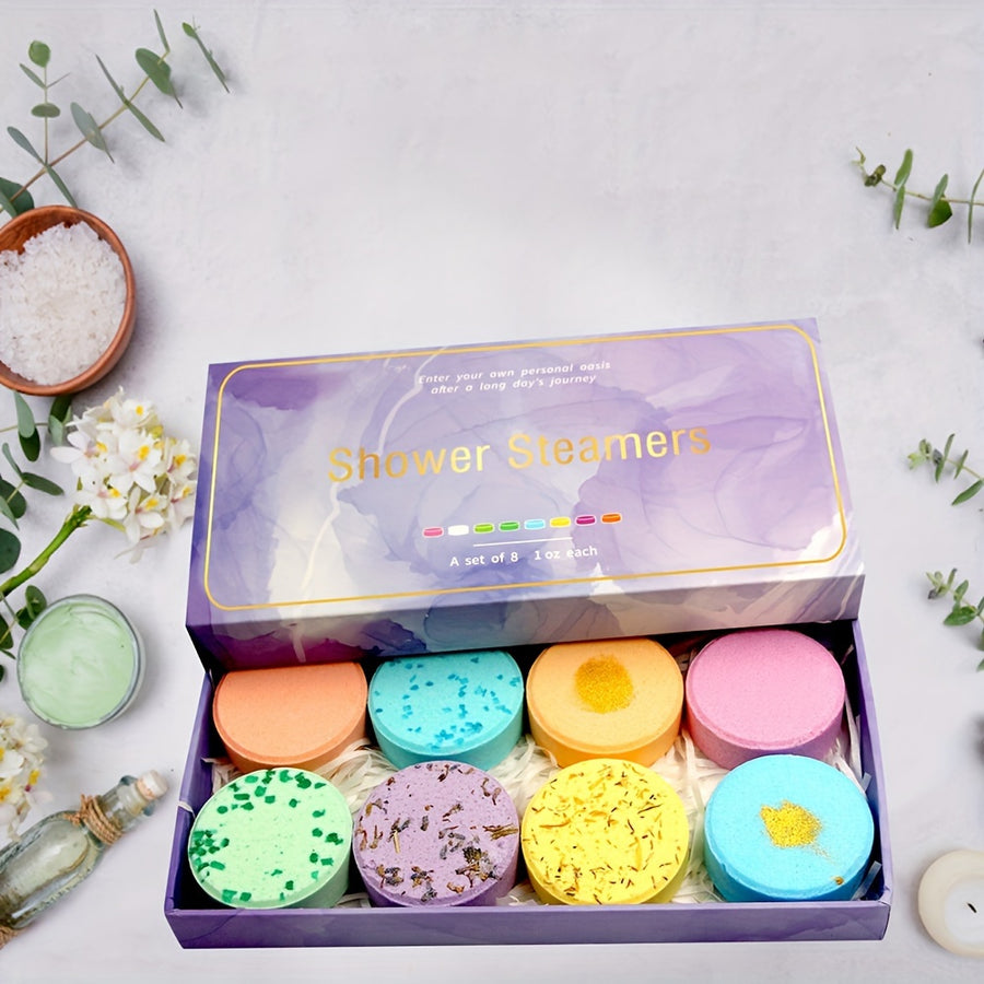 Shower Steamers 8 Pack Bath Bombs Essential Oil Self Care Gift For Women And Men, For Valentine's Day, Mother's Day, Birthday, Gifts for Women Mothers' Day