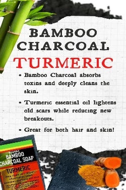 Blessings All-Natural Bamboo Charcoal Turmeric Face & Body Bar – Detoxifying, Soothing & Antioxidant-Rich Cleanser