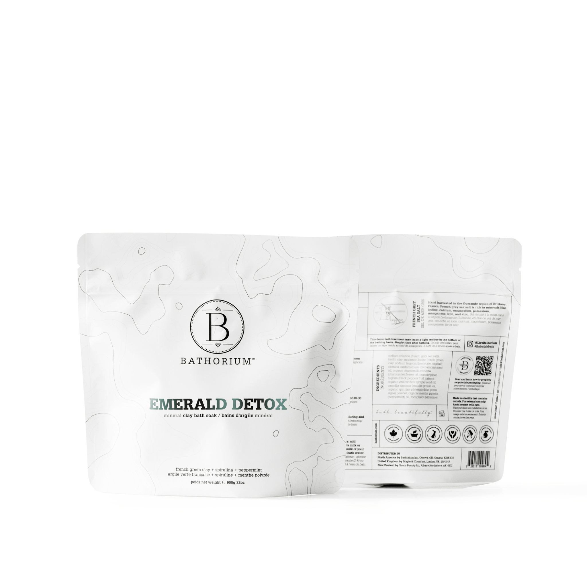 Wholesale Emerald Detox Clay Mineral Soak – French Sea Salt & Montmorillonite Clay Bath Soak