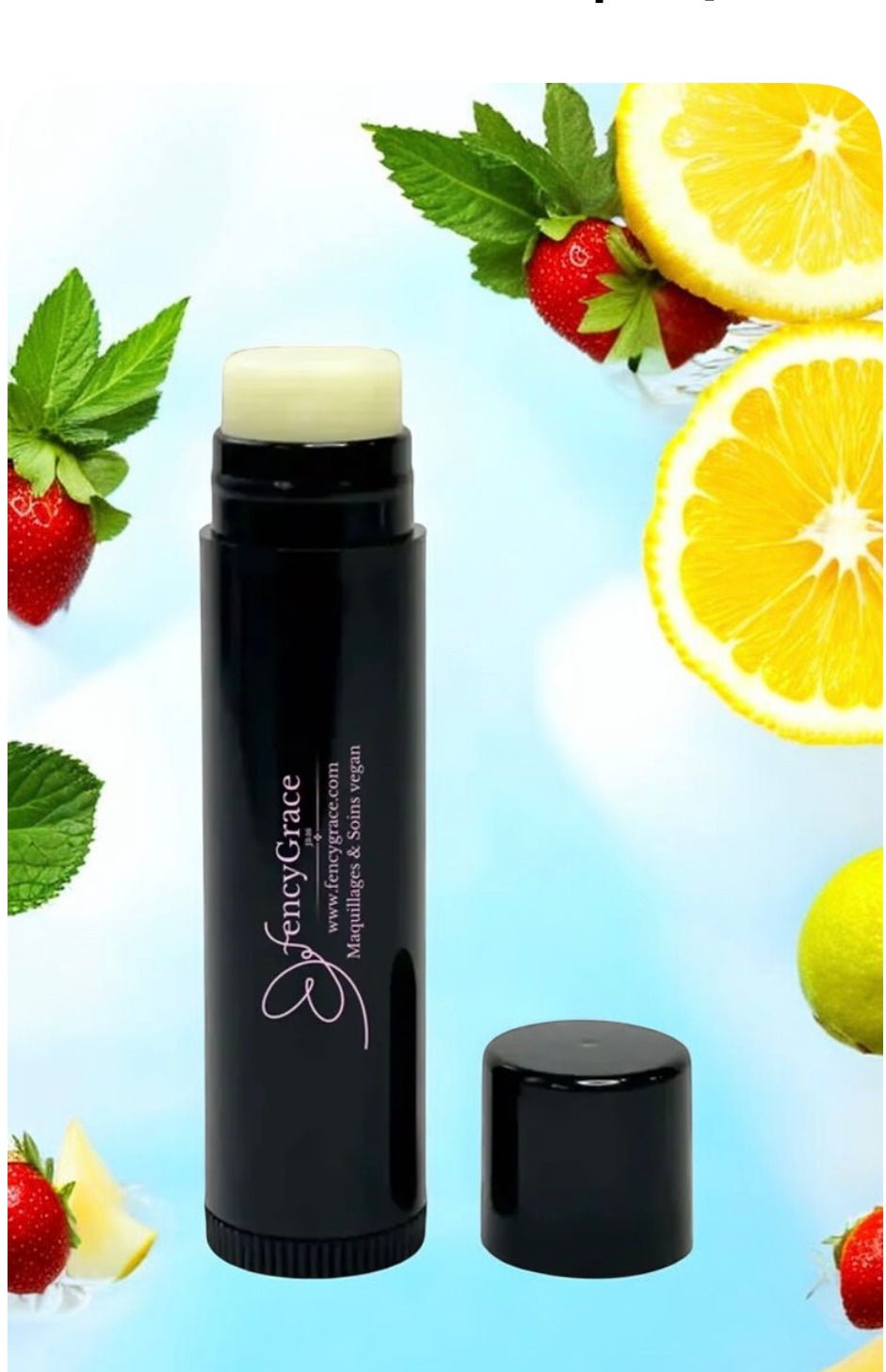 FencyGrace Natural & Hydrating Lip Balm – Vegan, Cruelty-Free, Soft & Nourishing