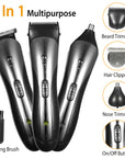 SHINON Men Electric Hair Clipper Trimmer Rechargeable Beard Shaver Razor Nose Trimmer Set