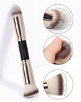 2pcs, Dual Head Makeup Brush Set Foundation Brush Blush Brush Face Brush Loose Powder Brush Makeup Tools