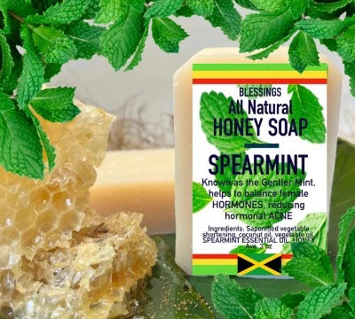 Blessings All Natural Honey Royal Spearmint Face & Body Bar
