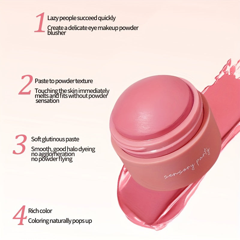 6 Color Blush Ball Peach Pinkish Blush Monochrome Matte Mist Instant Makeup For Any Crowd To Enhance The Complexion And Make The Skin Look Flawless