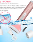 4 In 1 Women Electric Shaver Painless Rechargeable Hair Remover Eyebrow Nose Hair Cordless Trimmer Set Hair Exfoliation For Bikini Line Armpit Leg Gro