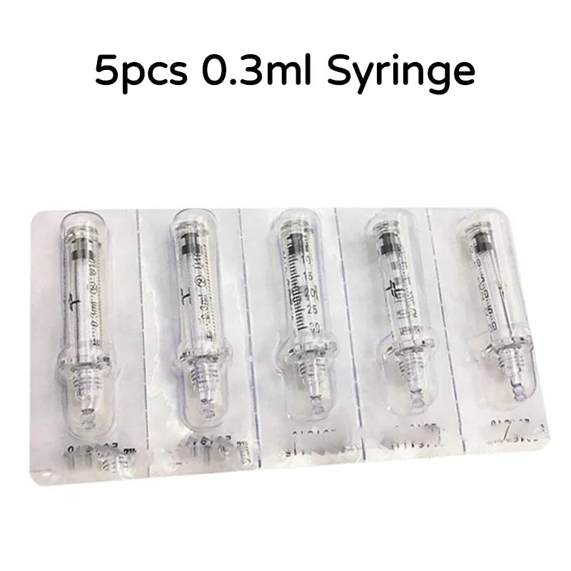 Portable Sterile Hyaluronic Pen Adapter – Compatible with 0.3ml & 0.5ml Ampoules, Needle-Free Home Skincare