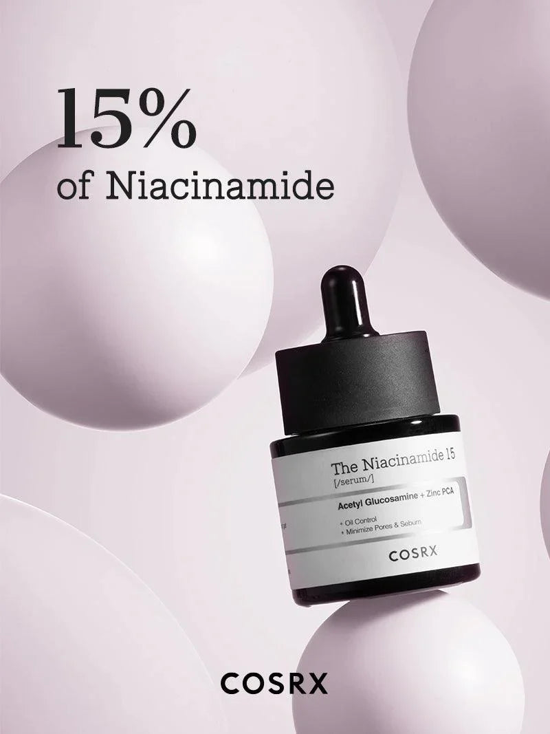 COSRX The Niacinamide 15 Serum – 20ml, Brightening & Pore Refining