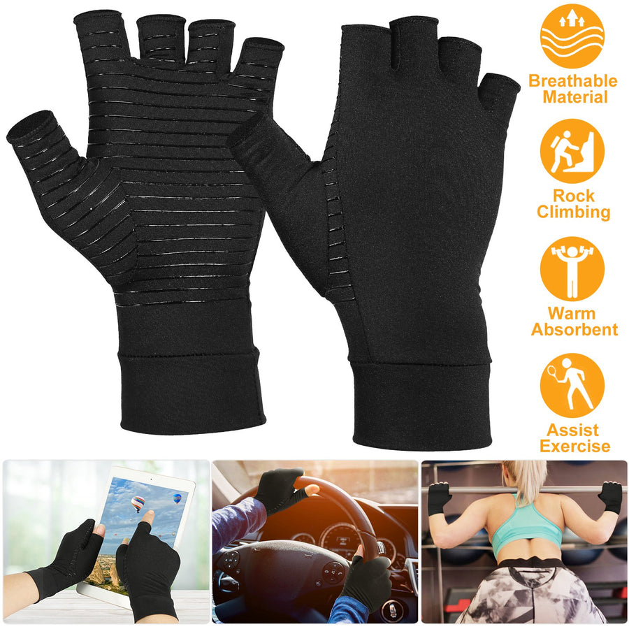 Arthritis Glove Compression Arthritis Gloves Breathable & Moisture Wicking Fabric Gloves for Men Women Relieve Arthritis Symptoms Raynauds Disease & C