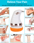 Electric Cellulite Massager Handheld Body Massager for Toning Full Body Vibrating Massager with 6 Skin-friendly Replaceable Covers for Men Women