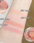 4-color Blush Palette Rouge Monochrome Blush Expanded Color Highlight Contouring And Brightening Lasting Autumn And Winter Style To Create A Three-dimensional Fog Makeup Finish Contain Plant Squalane