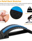 Back Massage Stretching Device Multi-Level Lumbar Spinal Support Stretcher Herniated Disc Upper Lower Back Pain Relief