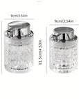 1pc Silvery Glass Foaming Soap Dispenser Refillable Pump Bottle For Liquid Soap, Shampoo, Body Wash - Bathroom Accessories