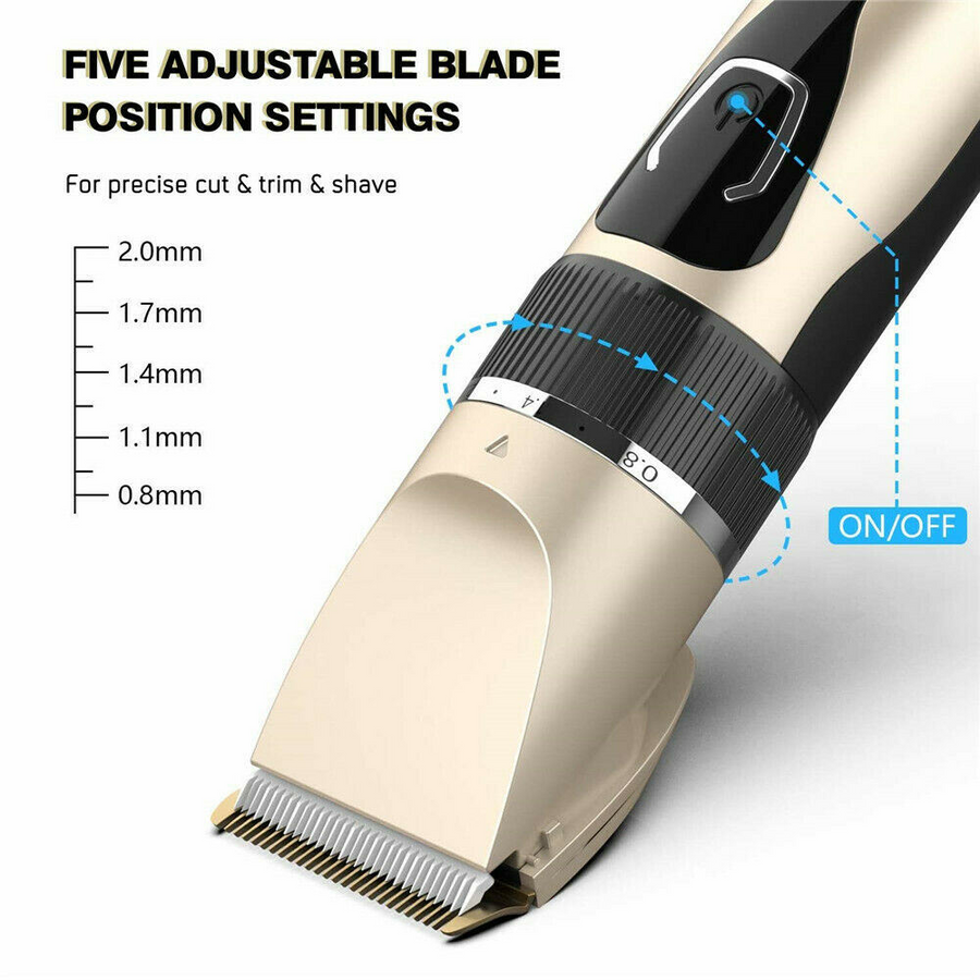 Electric Hair Clipper Men Trimmer Cutting Beard Haircut Kit | DD0102HRH25G