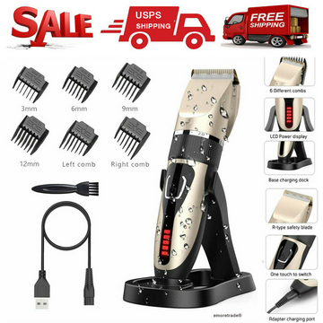 Electric Hair Clipper Men Trimmer Cutting Beard Haircut Kit | DD0102HRH25G