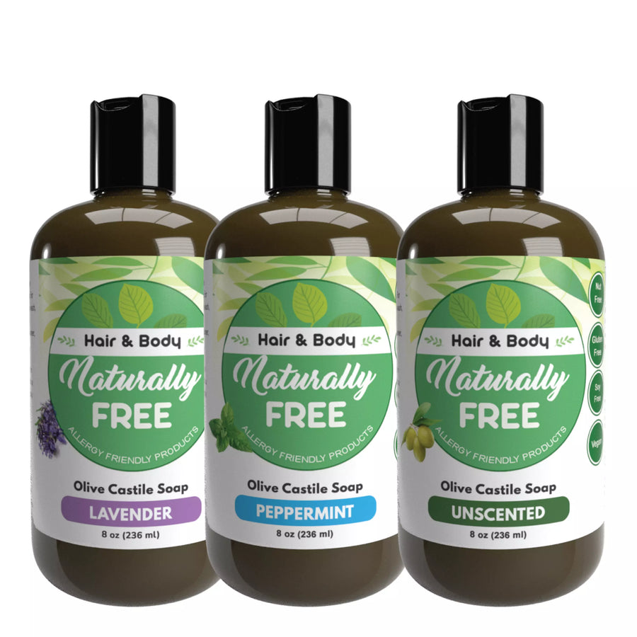 Olive Castile Soap 3 Scents Hypoallergenic