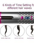 Cordless Rechargeable Auto Rotating Hair Curler With LED Display