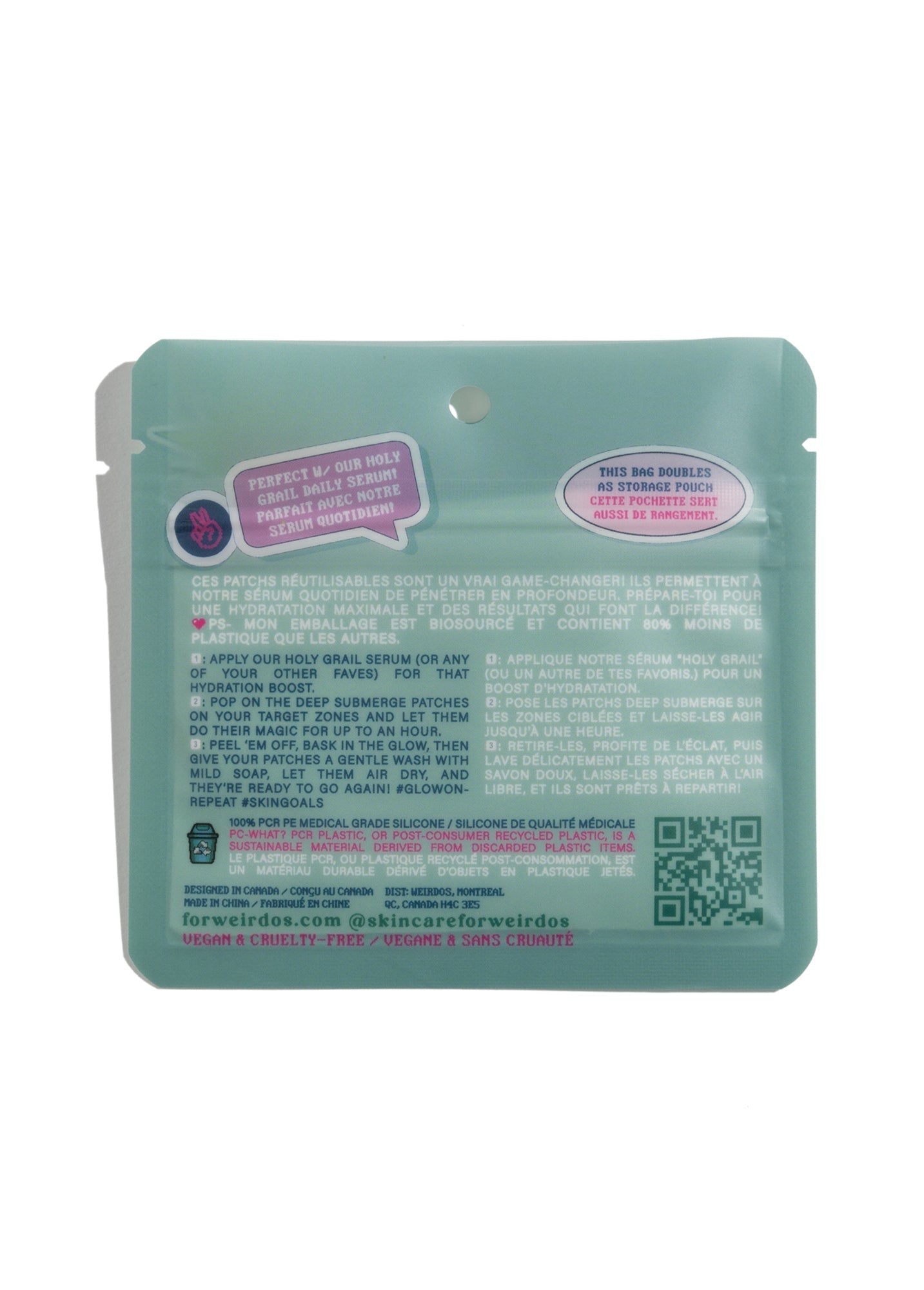 Deep Submerge Infusing Reusable Silicone Patches