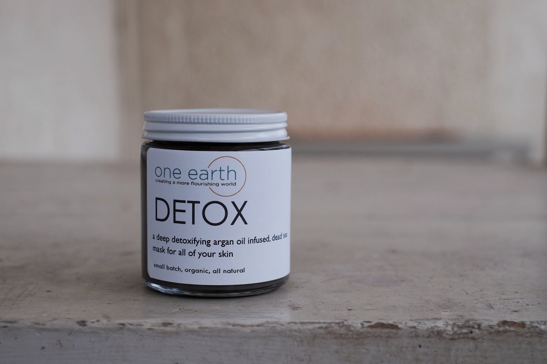 DETOX - Dead Sea Clay + Argan Oil Mask, All-Natural, Organic, Hydrating & Detoxifying, 60ml/2oz Small Batch