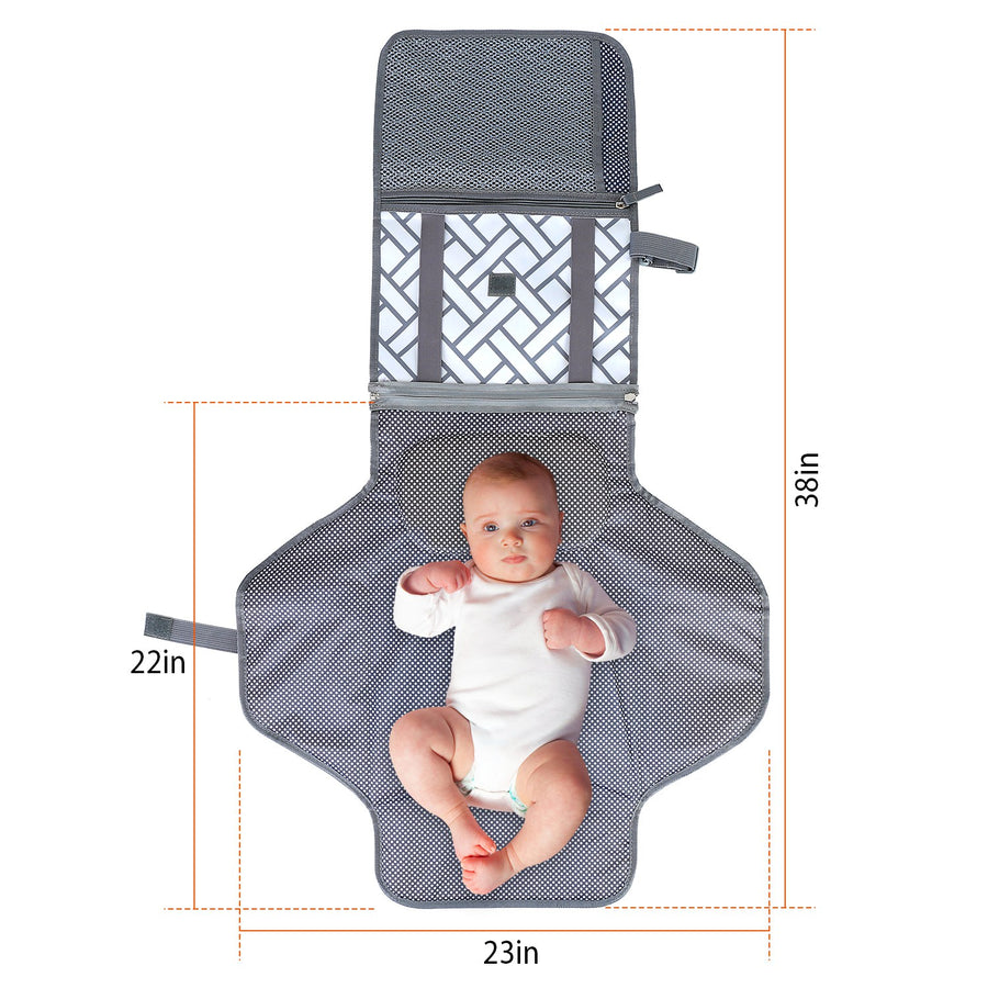 Foldable Baby Diaper Changing Pad Portable Diaper Changing Station Waterproof Nappy Changing Travel Mat