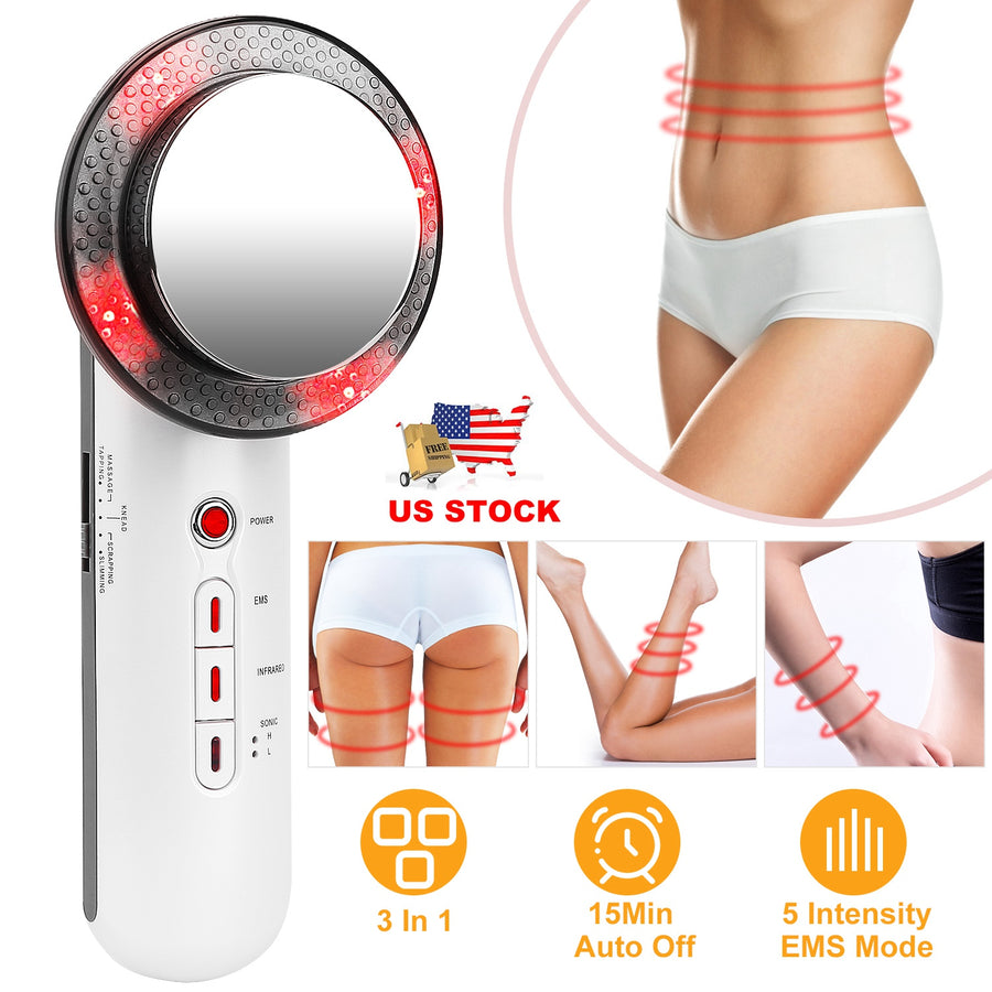 Ultrasonic Body Shaping Machine 3 in 1 Multifunctional EMS Infrared Massager Fat Remover For Belly Waist Leg Arm Skincare