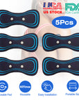 5Pcs Replaceable Neck Massager Pads Portable Reusable Cervical Vertebra Massager Pads Replacement 60Times Endurance Time