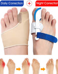 Bunion Corrector Night Time Bunion Splints Bunion Relief Protector Sleeves Kit For Bending Toe Overlapping Toe Hallux Valgus