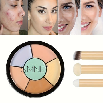 6 Colors Concealer Covering Dark Circles Spots Waterproof Natural Concealer Cream No Irritating