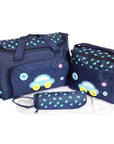 4Pcs Diaper Bag Tote Set Baby Napping Changing Bag Shoulder Mummy Bag with Diaper Changing Pad