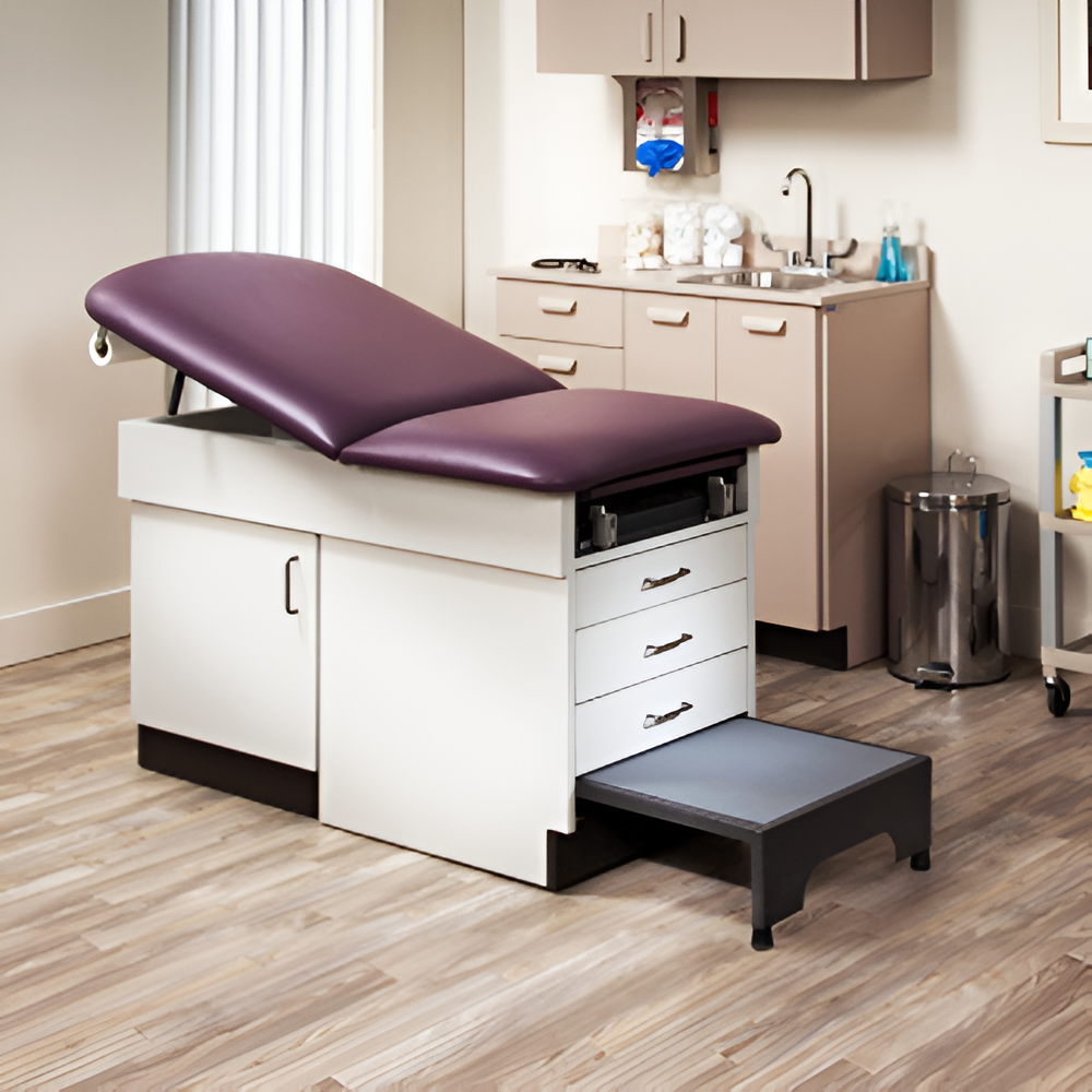 Family Practice Exam Table with Step Stool – Durable Medical Table