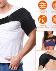 Heated Shoulder Brace Electric Heating Pad Therapy Shoulder Heating Wrap Compression Sleeve for Shoulder Pain Muscle Stiffness Bursitis Tendonitis