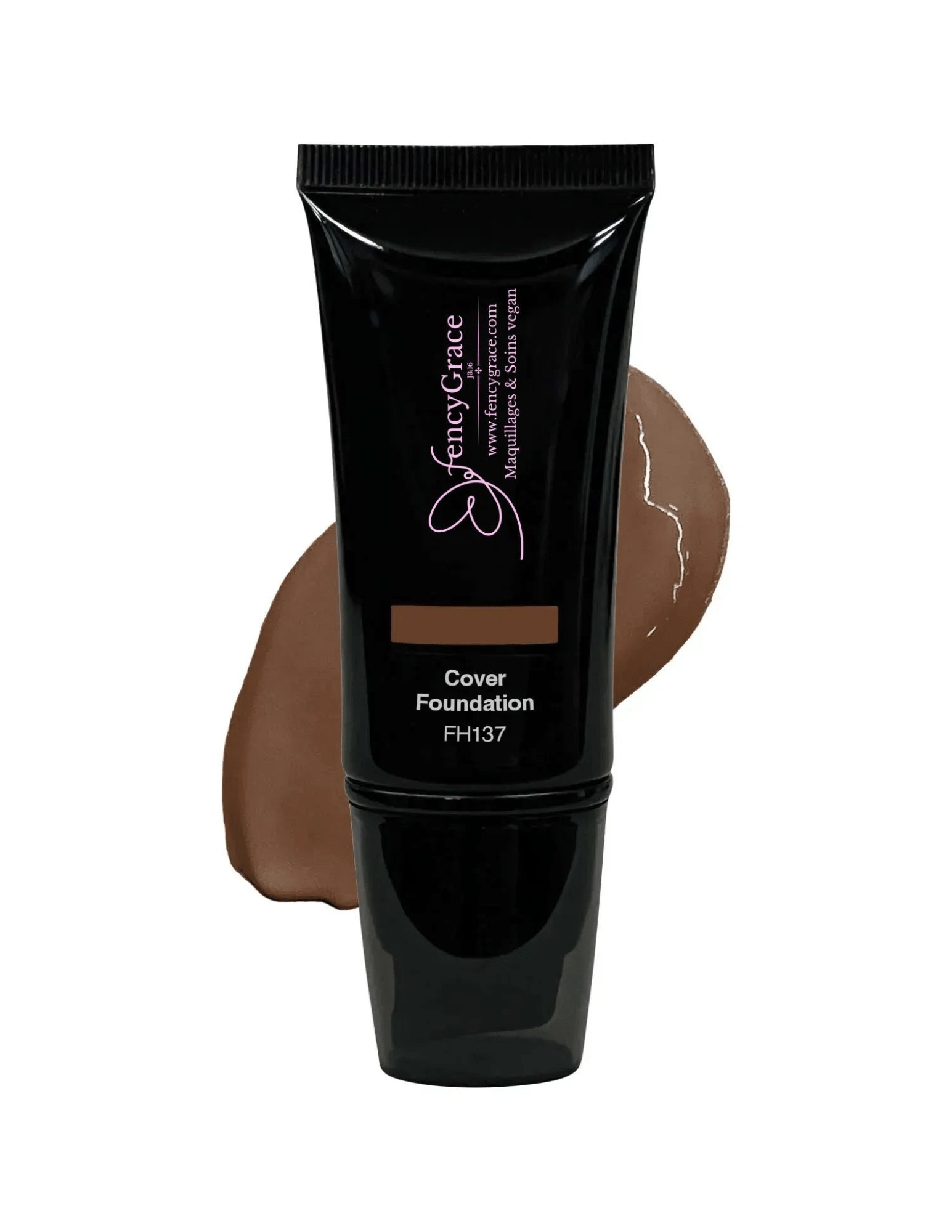 FencyGrace Full Coverage Vegan Foundation – Bily 137, Hydrating & Long-Lasting