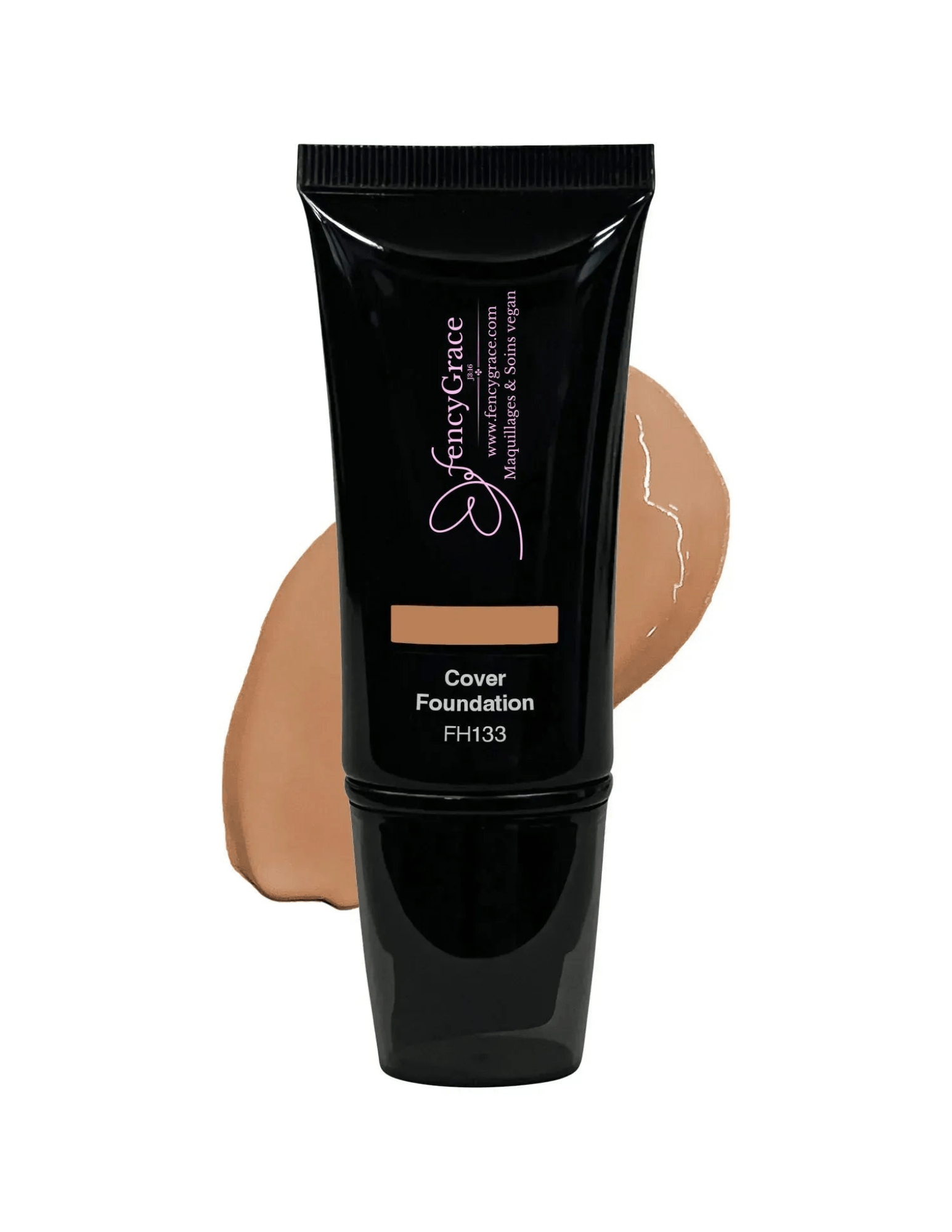 FencyGrace Full Coverage Vegan Foundation – Dina 133, Hydrating & Long-Lasting