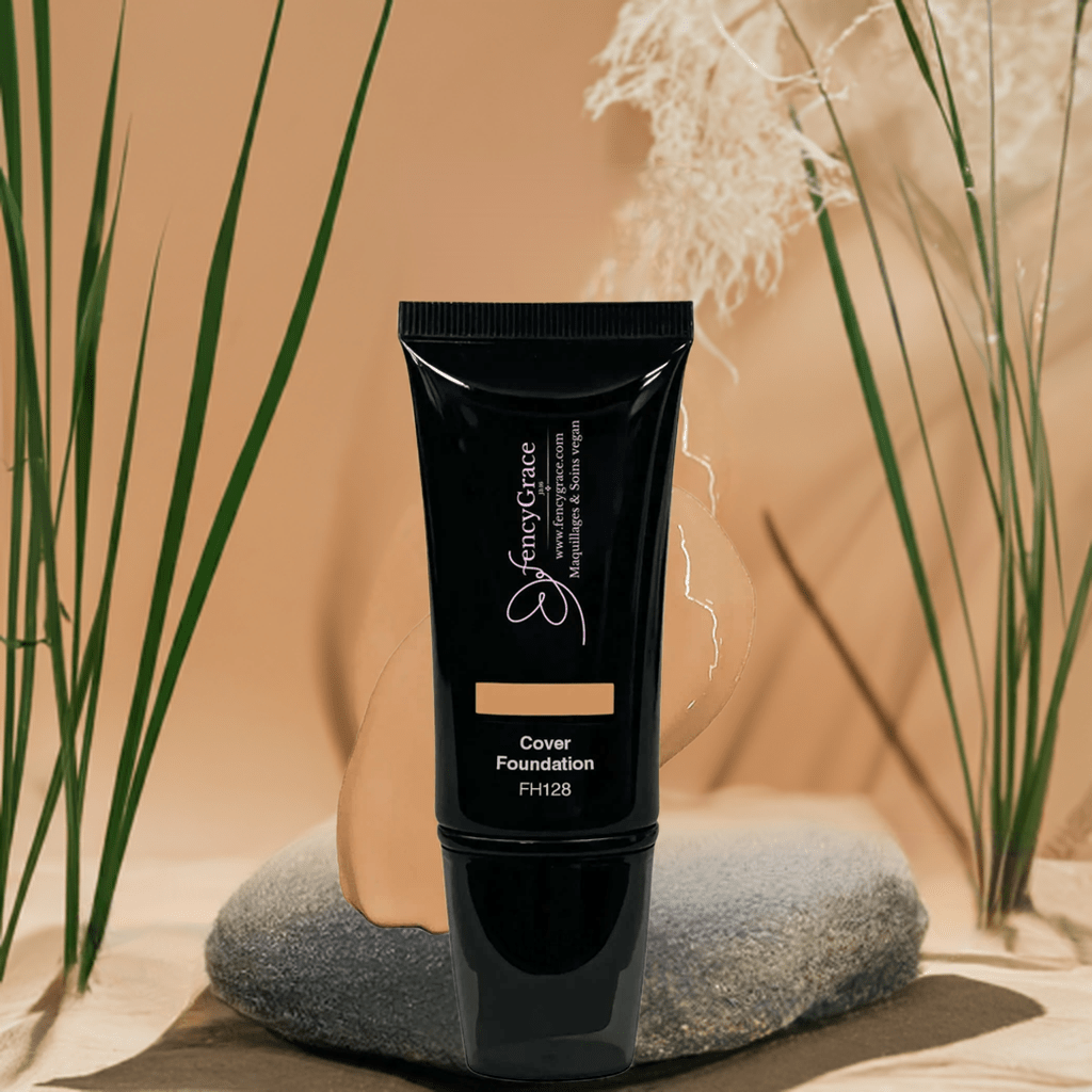 FencyGrace Full Coverage Vegan Foundation – Tamar 128, Hydrating & Long-Lasting