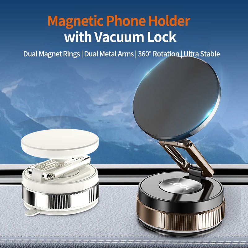 GORDIUS Heavy-Duty Magnetic Phone Holder A8 – All-Metal, 360° Rotatable