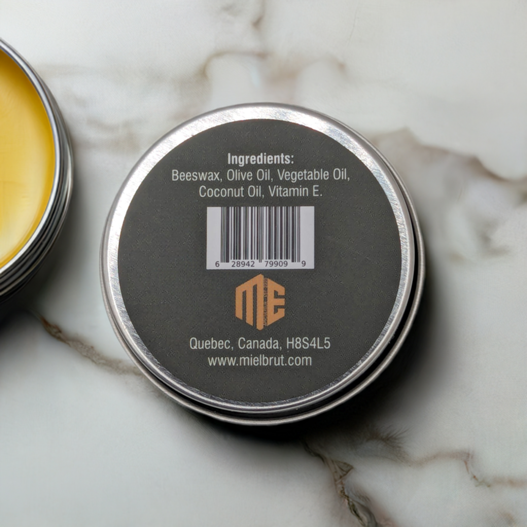 Beeswax Balm – Honey-Infused Moisturizer for Lips, Hands, Feet & Skin, Portable Tin