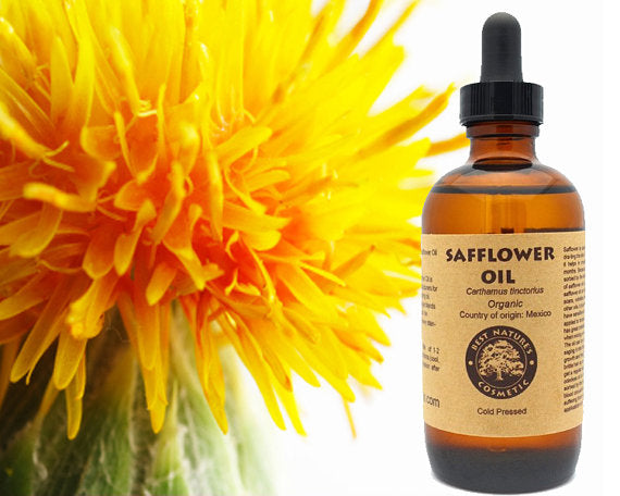 Yellow Poppy Safflower Seed Oil  Organic Cold Pressed