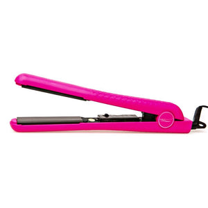 Precision Heat: Ceramic Plate Flat Iron with Temp Control & Magnet Box