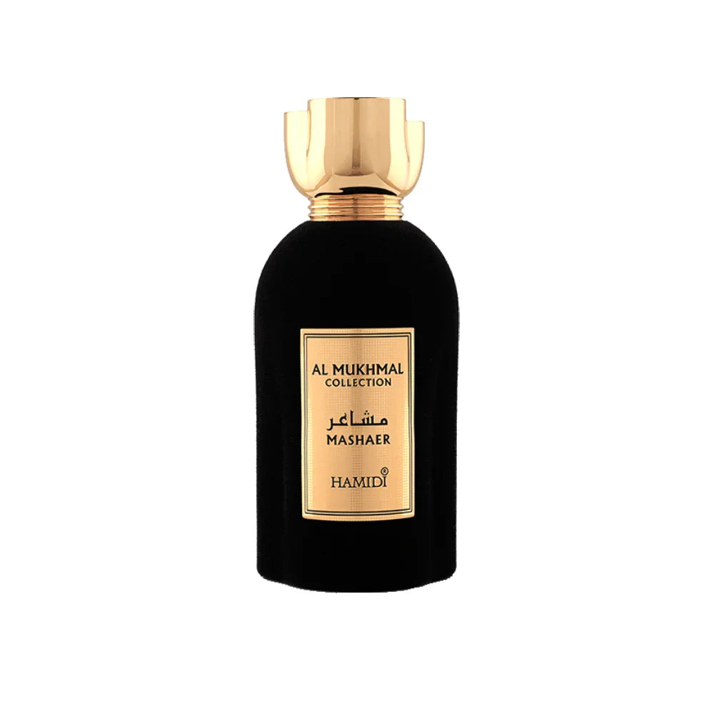 Al Mukhmal Collection Mashaer Eau de Parfum – Non-Alcoholic Oriental Woody Fragrance